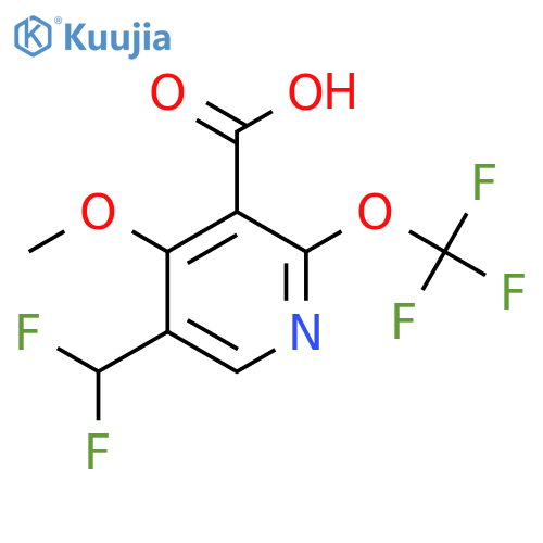 5-(Difluoromethyl)-4-methoxy-2-(trifluoromethoxy)pyridine-3-carboxylic acid structure