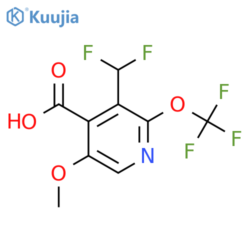 3-(Difluoromethyl)-5-methoxy-2-(trifluoromethoxy)pyridine-4-carboxylic acid structure