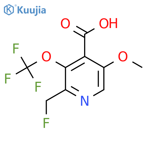 2-(Fluoromethyl)-5-methoxy-3-(trifluoromethoxy)pyridine-4-carboxylic acid structure