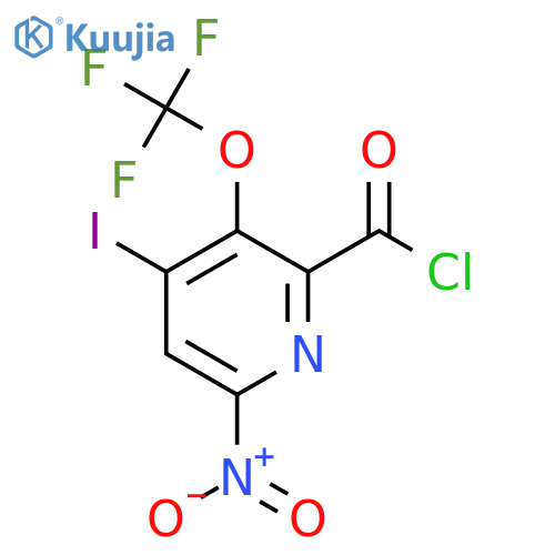 4-Iodo-6-nitro-3-(trifluoromethoxy)pyridine-2-carbonyl chloride structure