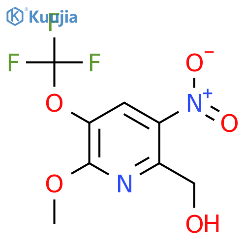 2-Methoxy-5-nitro-3-(trifluoromethoxy)pyridine-6-methanol structure