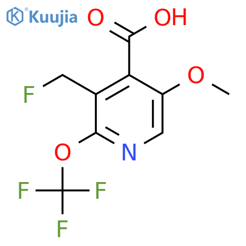 3-(Fluoromethyl)-5-methoxy-2-(trifluoromethoxy)pyridine-4-carboxylic acid structure