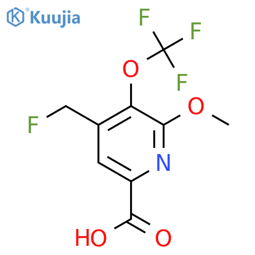 4-(Fluoromethyl)-2-methoxy-3-(trifluoromethoxy)pyridine-6-carboxylic acid structure