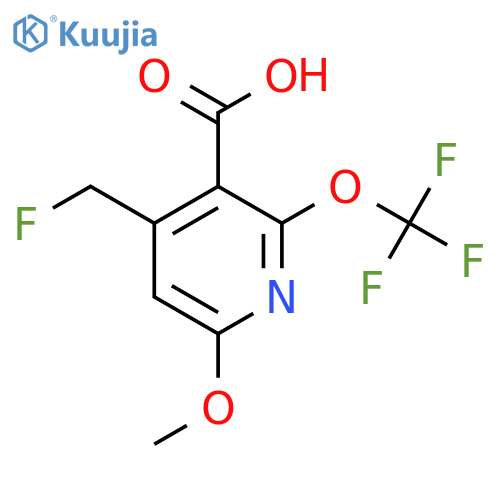 4-(Fluoromethyl)-6-methoxy-2-(trifluoromethoxy)pyridine-3-carboxylic acid structure