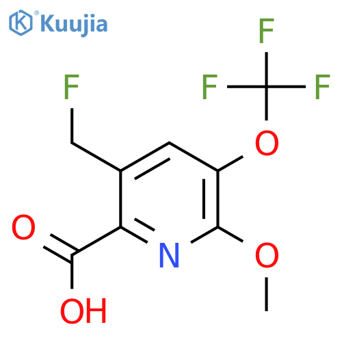 5-(Fluoromethyl)-2-methoxy-3-(trifluoromethoxy)pyridine-6-carboxylic acid structure