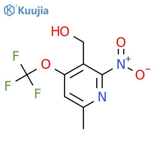 6-Methyl-2-nitro-4-(trifluoromethoxy)pyridine-3-methanol structure