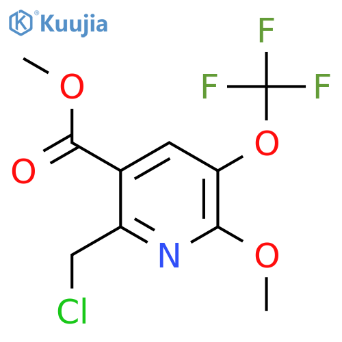 Methyl 2-(chloromethyl)-6-methoxy-5-(trifluoromethoxy)pyridine-3-carboxylate structure