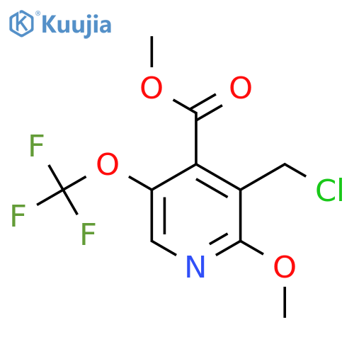 Methyl 3-(chloromethyl)-2-methoxy-5-(trifluoromethoxy)pyridine-4-carboxylate structure