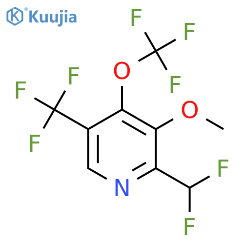 2-(Difluoromethyl)-3-methoxy-4-(trifluoromethoxy)-5-(trifluoromethyl)pyridine structure