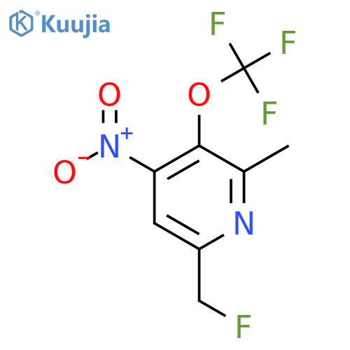 6-(Fluoromethyl)-2-methyl-4-nitro-3-(trifluoromethoxy)pyridine structure