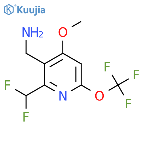3-(Aminomethyl)-2-(difluoromethyl)-4-methoxy-6-(trifluoromethoxy)pyridine structure