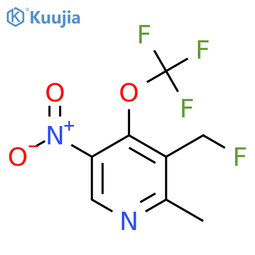 3-(Fluoromethyl)-2-methyl-5-nitro-4-(trifluoromethoxy)pyridine structure