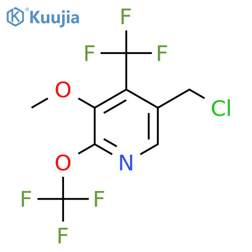 5-(Chloromethyl)-3-methoxy-2-(trifluoromethoxy)-4-(trifluoromethyl)pyridine structure