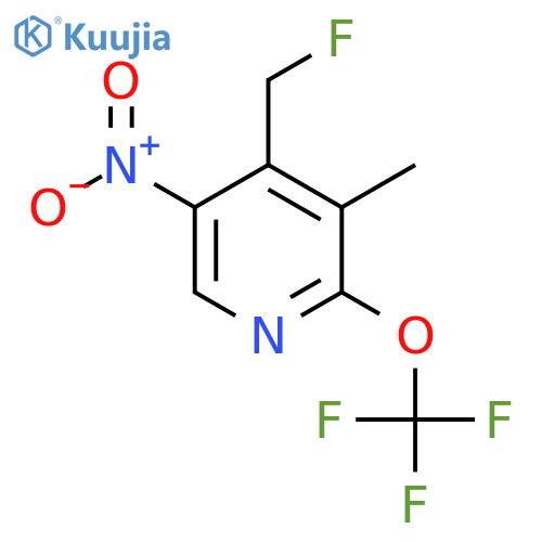 4-(Fluoromethyl)-3-methyl-5-nitro-2-(trifluoromethoxy)pyridine structure