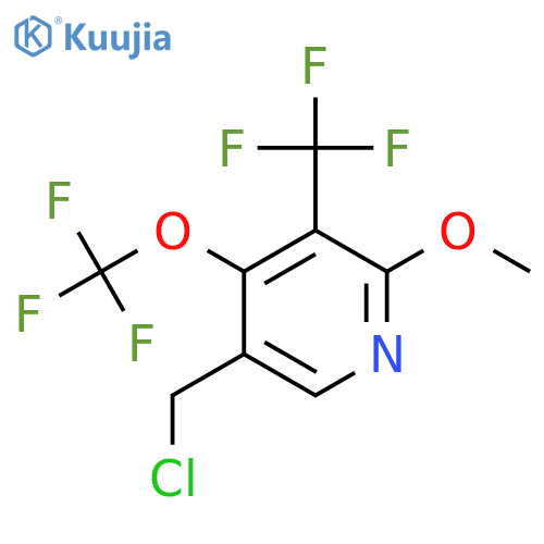 5-(Chloromethyl)-2-methoxy-4-(trifluoromethoxy)-3-(trifluoromethyl)pyridine structure