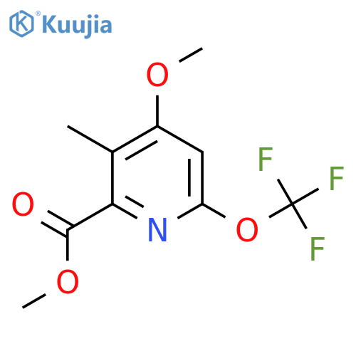 Methyl 4-methoxy-3-methyl-6-(trifluoromethoxy)pyridine-2-carboxylate structure