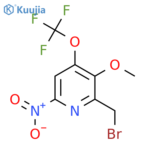 2-(Bromomethyl)-3-methoxy-6-nitro-4-(trifluoromethoxy)pyridine structure