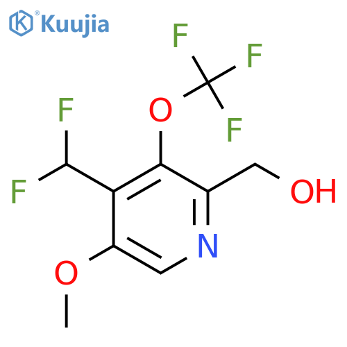 4-(Difluoromethyl)-5-methoxy-3-(trifluoromethoxy)pyridine-2-methanol structure