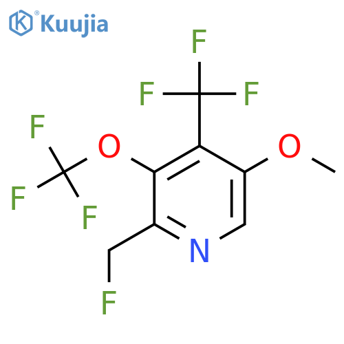 2-(Fluoromethyl)-5-methoxy-3-(trifluoromethoxy)-4-(trifluoromethyl)pyridine structure