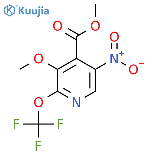 Methyl 3-methoxy-5-nitro-2-(trifluoromethoxy)pyridine-4-carboxylate structure