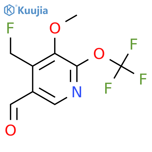 4-(Fluoromethyl)-3-methoxy-2-(trifluoromethoxy)pyridine-5-carboxaldehyde structure