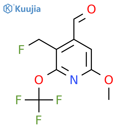 3-(Fluoromethyl)-6-methoxy-2-(trifluoromethoxy)pyridine-4-carboxaldehyde structure