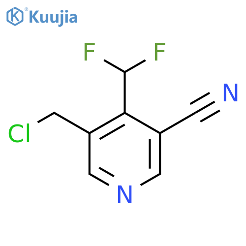 3-(Chloromethyl)-5-cyano-4-(difluoromethyl)pyridine structure