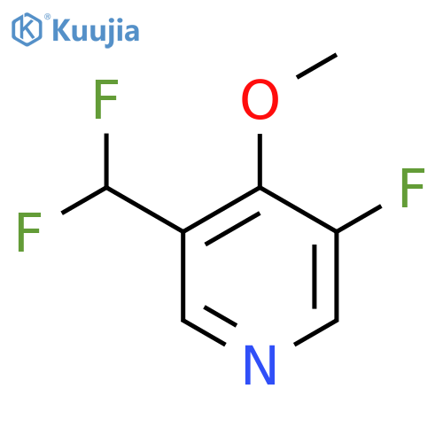 3-(Difluoromethyl)-5-fluoro-4-methoxypyridine structure