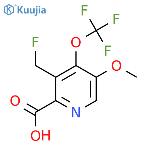 3-(Fluoromethyl)-5-methoxy-4-(trifluoromethoxy)pyridine-2-carboxylic acid structure