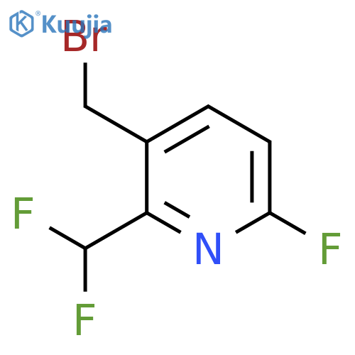 3-(Bromomethyl)-2-(difluoromethyl)-6-fluoropyridine structure