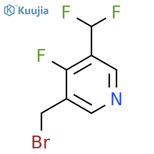 3-(Bromomethyl)-5-(difluoromethyl)-4-fluoropyridine structure