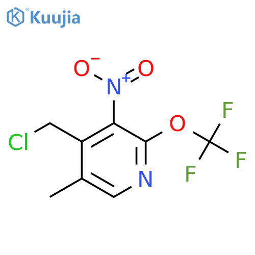 4-(Chloromethyl)-5-methyl-3-nitro-2-(trifluoromethoxy)pyridine structure