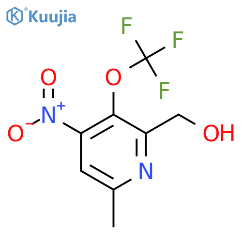 6-Methyl-4-nitro-3-(trifluoromethoxy)pyridine-2-methanol structure