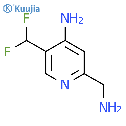 4-Amino-2-(aminomethyl)-5-(difluoromethyl)pyridine structure