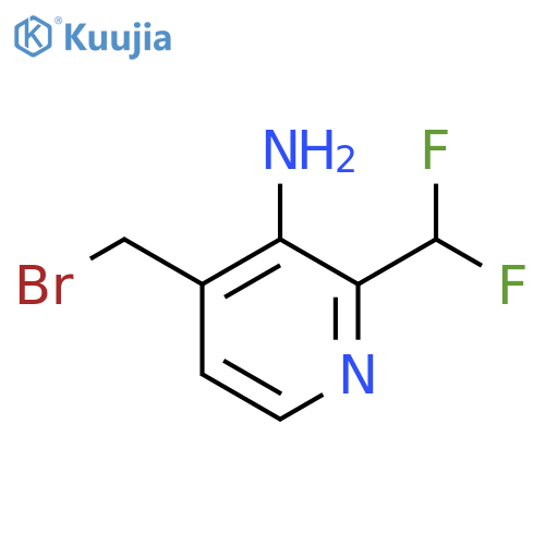 3-Amino-4-(bromomethyl)-2-(difluoromethyl)pyridine structure