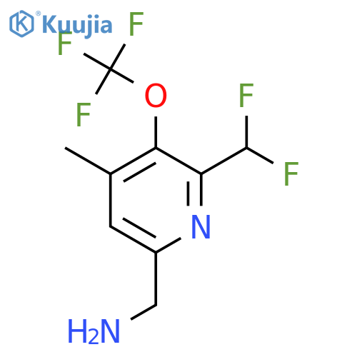 6-(Aminomethyl)-2-(difluoromethyl)-4-methyl-3-(trifluoromethoxy)pyridine structure