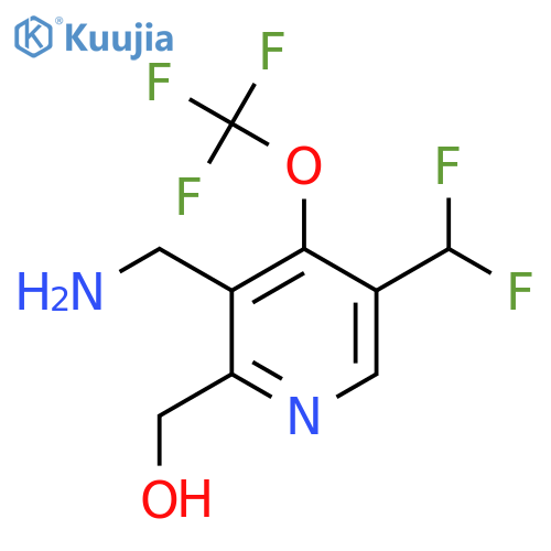 3-(Aminomethyl)-5-(difluoromethyl)-4-(trifluoromethoxy)pyridine-2-methanol structure