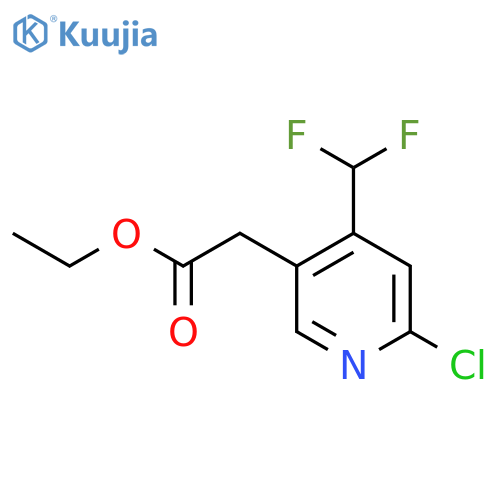 Ethyl 2-chloro-4-(difluoromethyl)pyridine-5-acetate structure