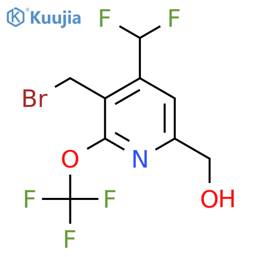 3-(Bromomethyl)-4-(difluoromethyl)-2-(trifluoromethoxy)pyridine-6-methanol structure