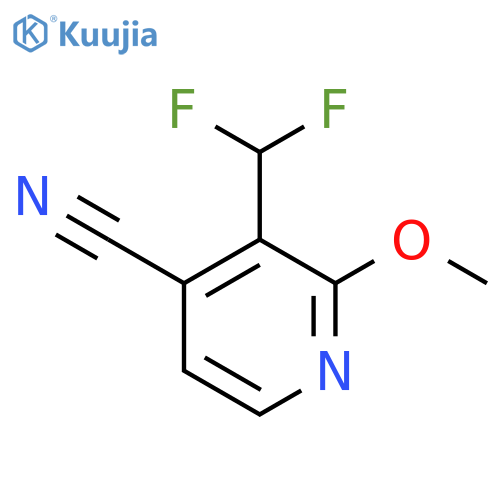 4-Cyano-3-(difluoromethyl)-2-methoxypyridine structure