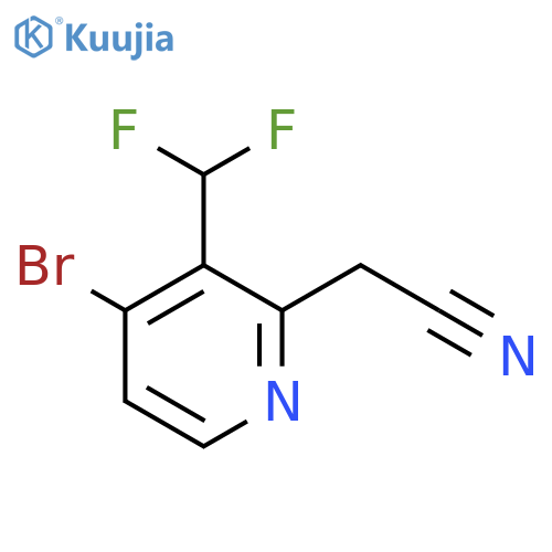 4-Bromo-3-(difluoromethyl)pyridine-2-acetonitrile structure