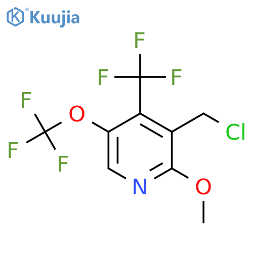 3-(Chloromethyl)-2-methoxy-5-(trifluoromethoxy)-4-(trifluoromethyl)pyridine structure