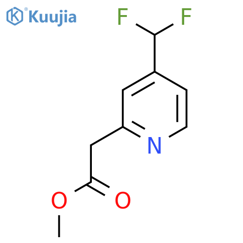 Methyl 4-(difluoromethyl)pyridine-2-acetate structure