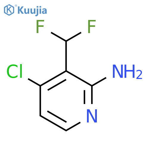 2-Amino-4-chloro-3-(difluoromethyl)pyridine structure