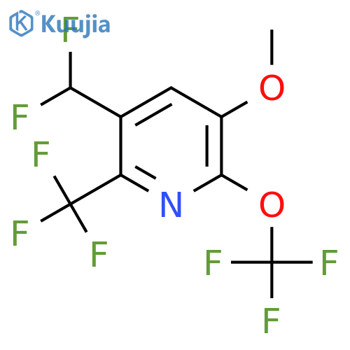 3-(Difluoromethyl)-5-methoxy-6-(trifluoromethoxy)-2-(trifluoromethyl)pyridine structure