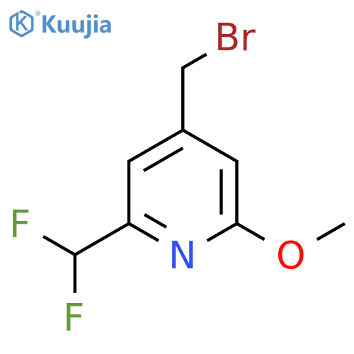 4-(Bromomethyl)-2-(difluoromethyl)-6-methoxypyridine structure