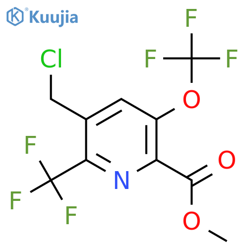 Methyl 3-(chloromethyl)-5-(trifluoromethoxy)-2-(trifluoromethyl)pyridine-6-carboxylate structure