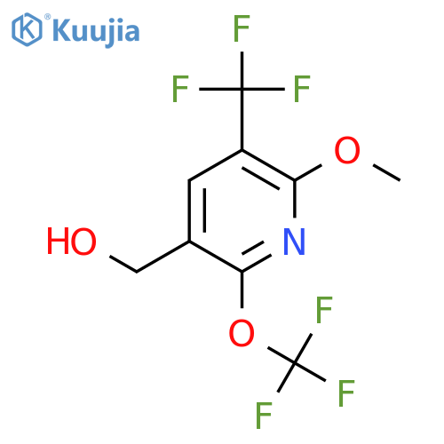 2-Methoxy-6-(trifluoromethoxy)-3-(trifluoromethyl)pyridine-5-methanol structure