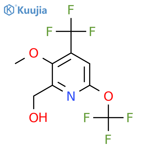 3-Methoxy-6-(trifluoromethoxy)-4-(trifluoromethyl)pyridine-2-methanol structure