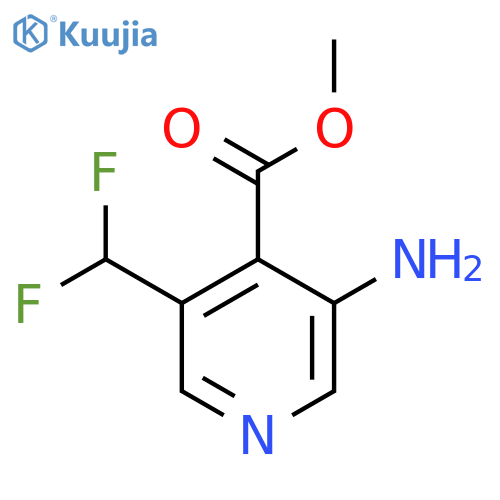 Methyl 3-amino-5-(difluoromethyl)pyridine-4-carboxylate structure